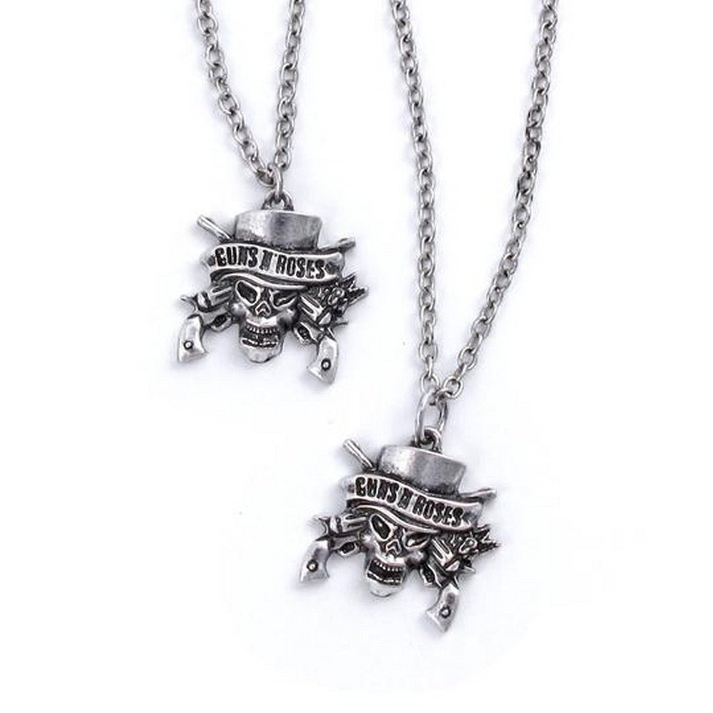 GUNS N ROSES ガンズアンドローゼズ (結成 40周年 ) - Skull Necklace and Bracelet Set / ネックレス - PGS
